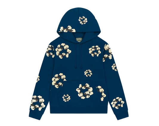 Denim Tears x CPFM Cactus Tears Wreath Hoodie Navy