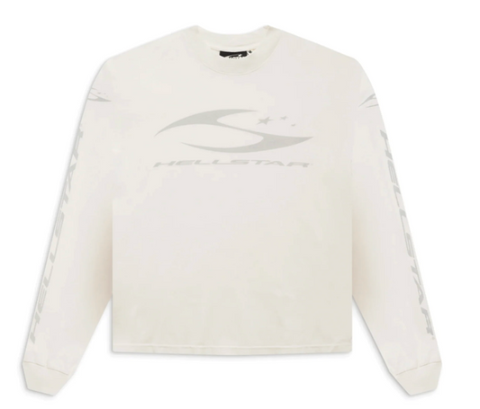 Hellstar Cursive Logo Longsleeve White