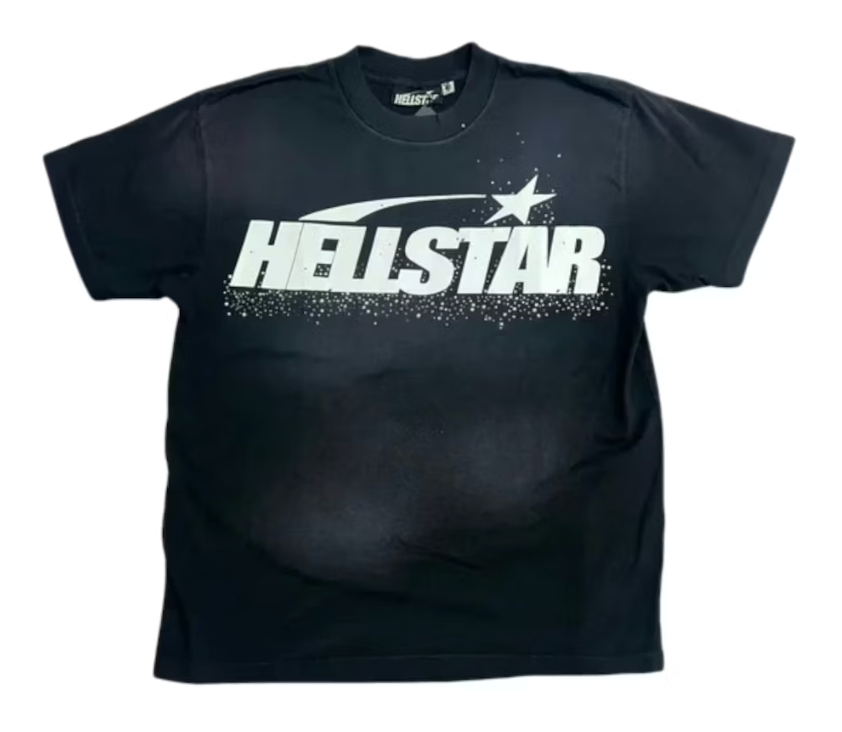 Hellstar Classic Rhinestone Logo T-shirt  White