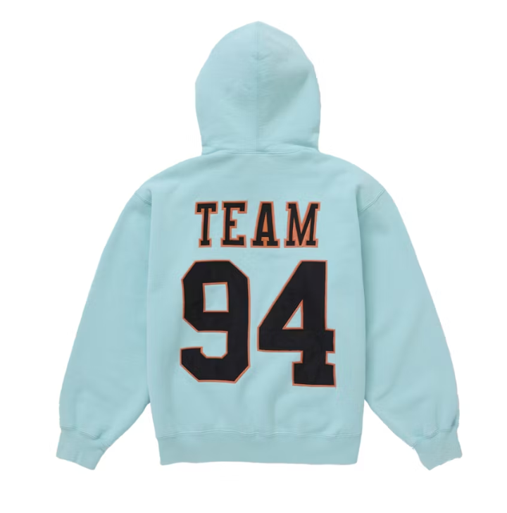 Supreme Team 94 Hooded Sweatshirt Aqua