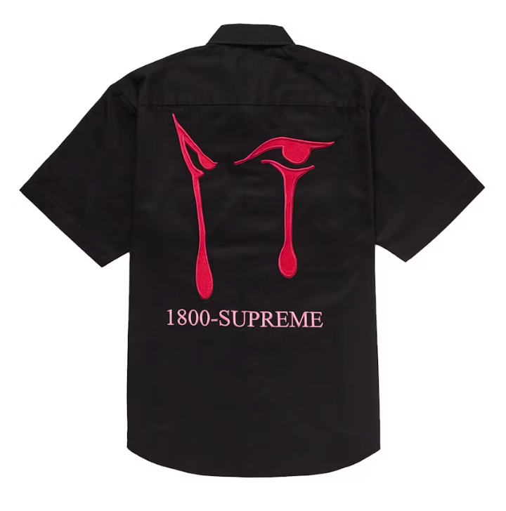Supreme AOI Eyes S/S Work Shirt Black