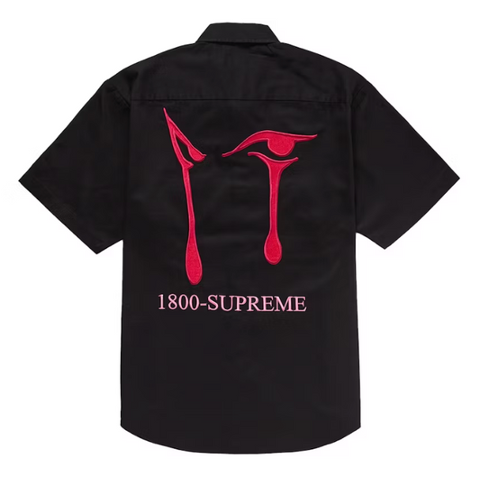 Supreme AOI Eyes S/S Work Shirt Black