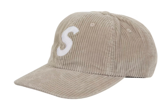 Supreme Corduroy S Logo 6-Panel (FW24) Stone