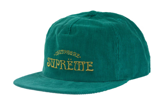 Supreme Champagne Corduroy 5-Panel Green