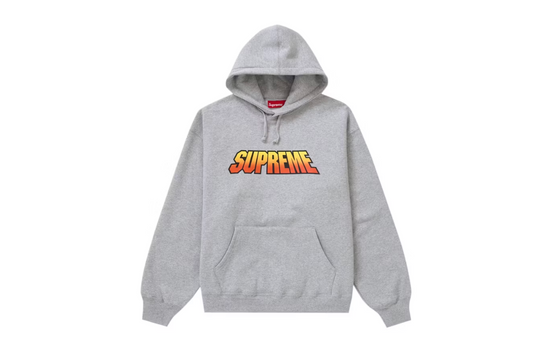 Supreme Gradient Hooded Sweatshirt Heather Grey