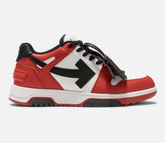 Off-White Out Of Office Calf Leather Red Black