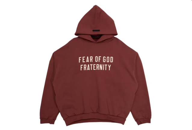 Fear of God Essentials Heavy Fleece Hoodie Crimson