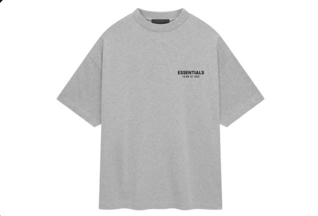 Fear of God Essentials Jersey Crewneck T-Shirt Light Heather Gray