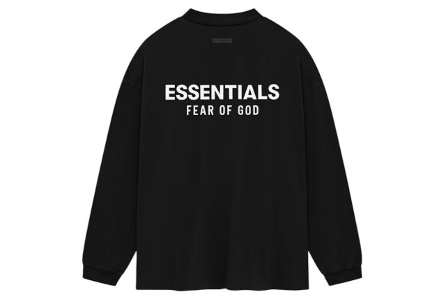Fear of God Essentials Jersey Long Sleeve T-Shirt Black