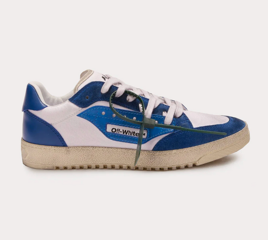Off-White 5.0 Sneaker Vintage Finish White Dark Blue