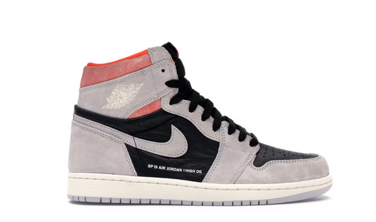Jordan 1 Retro High Neutral Grey Hyper Crimson