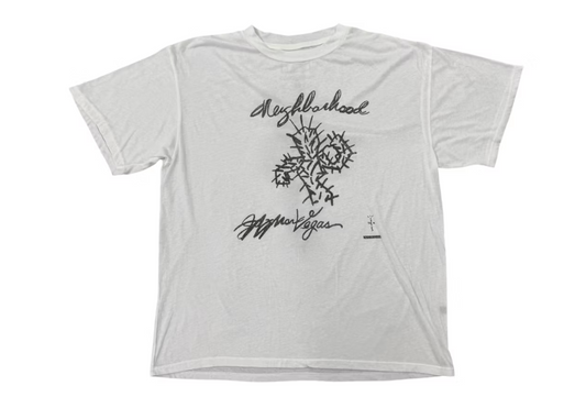 Travis Scott x Neighborhood Drawing Tee White