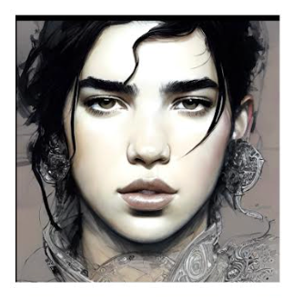 Frame Dua Lipa by Isaac Navarrete