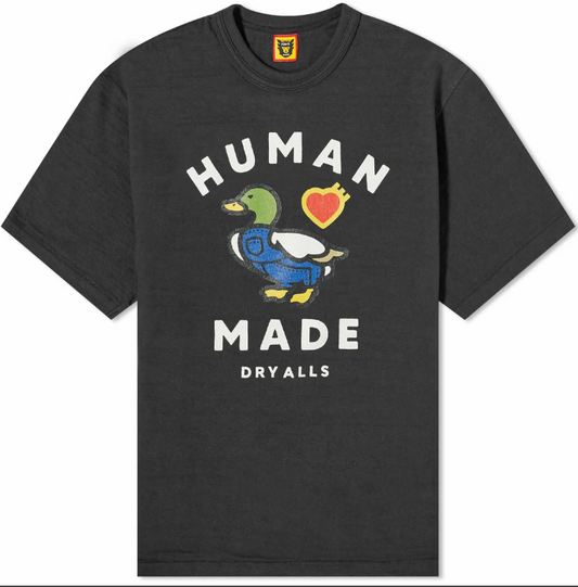HUMAN MADE Duck T-Shirt Black / White