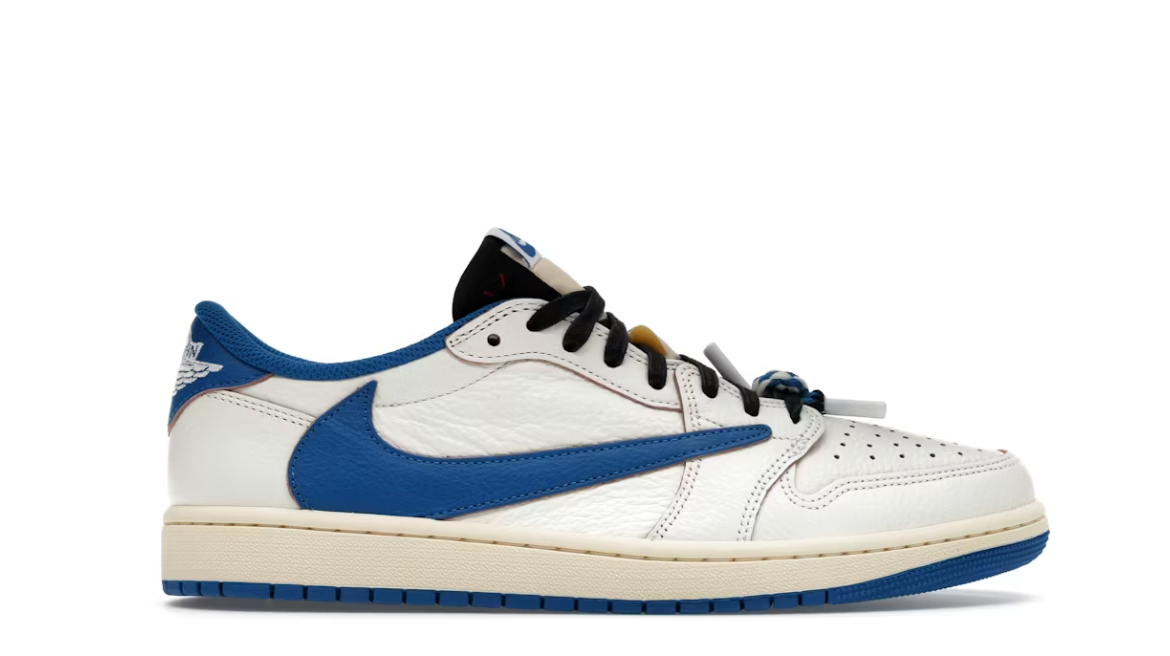 Jordan 1 Retro Low OG SP Fragment x Travis Scott Sail Military Blue