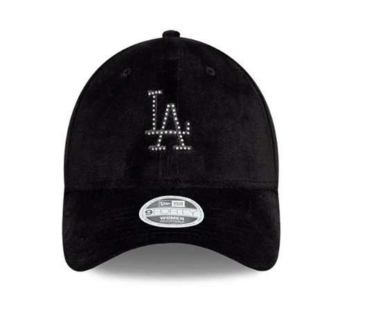 Gorra New Era Los Angeles Dodgers MLB Women's Velour Diamante 9FORTY Strapback