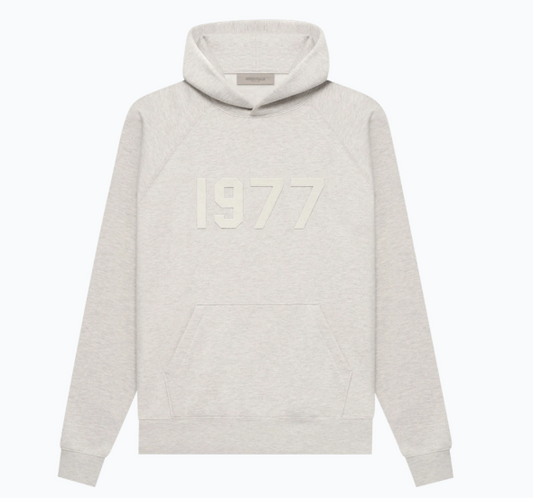 Fear of God Essentials "1977" Hoodie Light Oatmeal