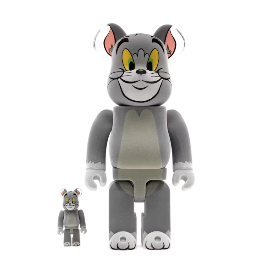 Bearbrick Tom and Jerry: Tom Flocky 100% & 400% Set