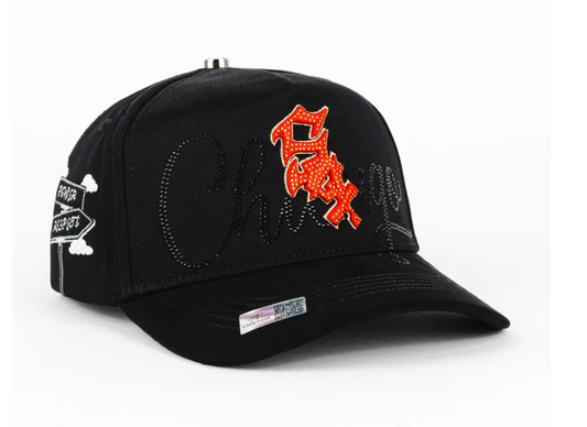 Gorra Caps Fans SOX Negra Rojo
