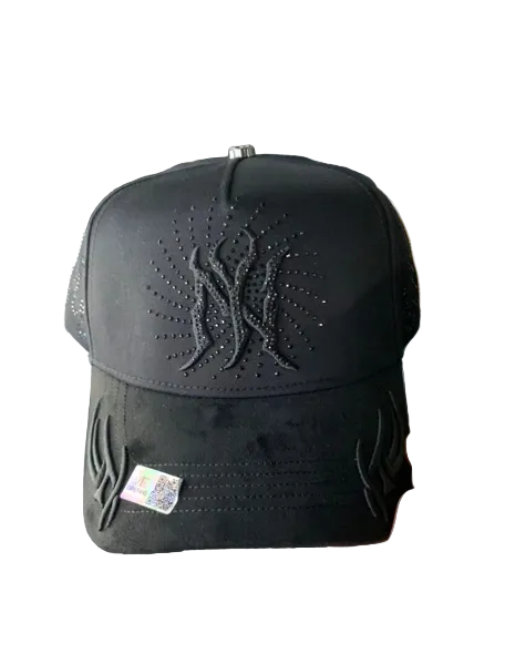 Gorra Caps Fans NY Black Glitter