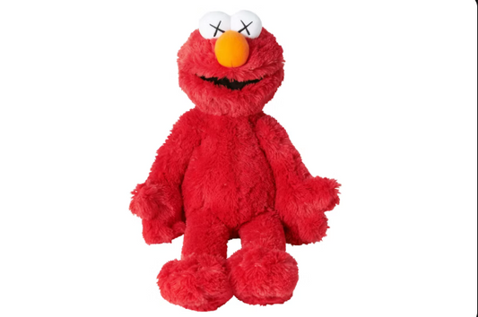 KAWS Sesame Street Uniqlo Elmo Plush Toy Red