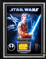 Cuadro Autografiado "Mark Hamill"