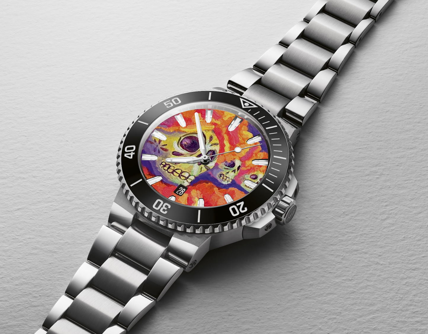 Oris Watch Aquis Date Raiz y Ceniza