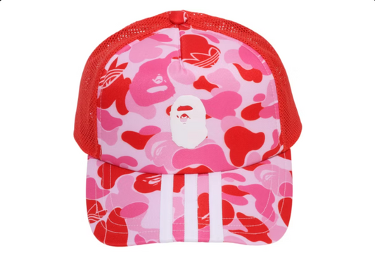 Adidas x BAPE Camo Mesh Cap Pink
