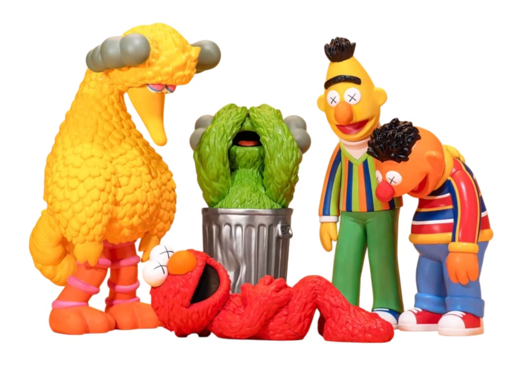 KAWS & Sesame Street Vinyl Figures Set of 5