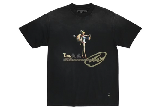 Travis Scott Cactus Jack x Fragment x Takashi Murakami Tokyo Jack Tee Black