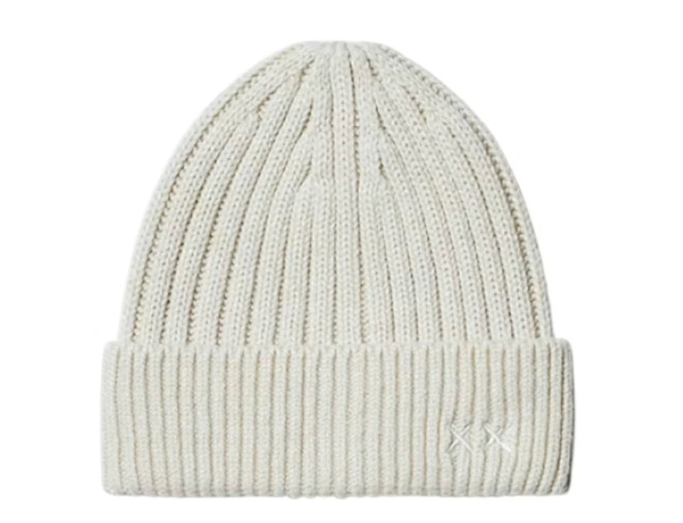 Uniqlo x KAWS Heat Tech Beanie Off White