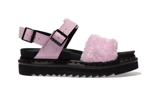 Fluffy Millennial Pink Sandals by Dr. Martens (No Box)