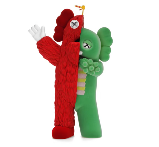 Kaws Kachamukku Vinyl Figure Green/Red