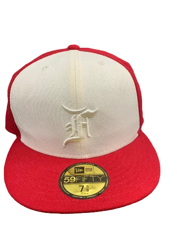 Gorra New Era x Fear of God 59FIFTY Crema/Rojo