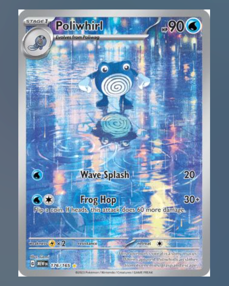 Poliwhirl ex #176 Pokemon Scarlet & Violet 151