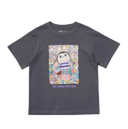 Uniqlo x Pop Mart Tee Grey
