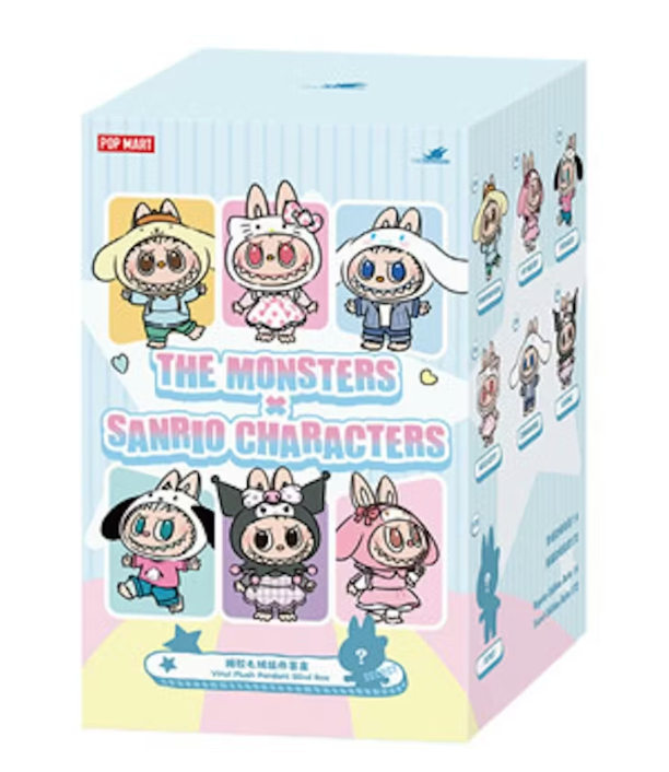 Pop Mart The Monsters Labubu x Hello Kitty and Friends/Sanrio Characters Series Sealed Case Single Blind Box
