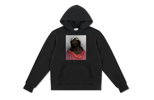 Denim Tears Crown Made of Cotton Hoodie Black