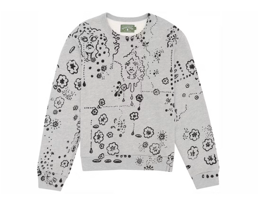 Denim Tears Irak Tears Crewneck Sweatshirt Grey