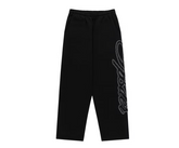 Sp5der Rhinestone Script Wide Leg Sweatpant