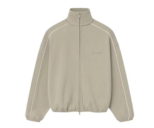 Fear of God Essentials Modern Fleece Piping Track Jacket (FW25)