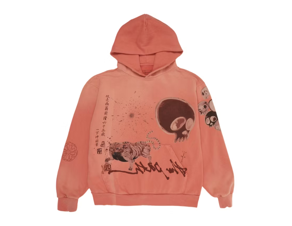 Travis Scott Cactus Jack x Takashi Murakami The Path Hoodie Orange