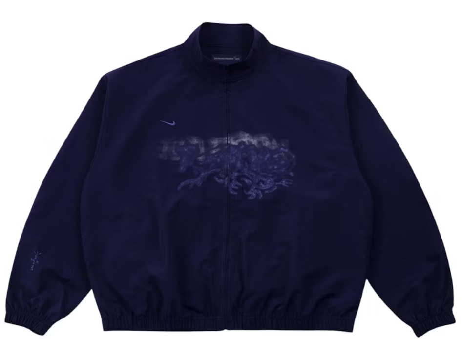 Travis Scott Cactus Jack x Fragment x Nike Tokyo Windbreaker Zip Jacket Navy