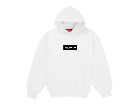 Supreme Paris Anniversary Box Logo Hoodie White