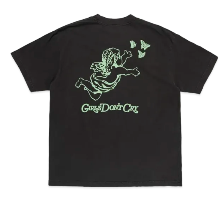 Girls Don't Cry GDC Angel Logo S/S T-Shirt Vintage Black / Light Green