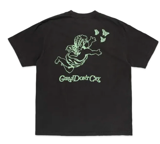Girls Don't Cry GDC Angel Logo S/S T-Shirt Vintage Black / Light Green
