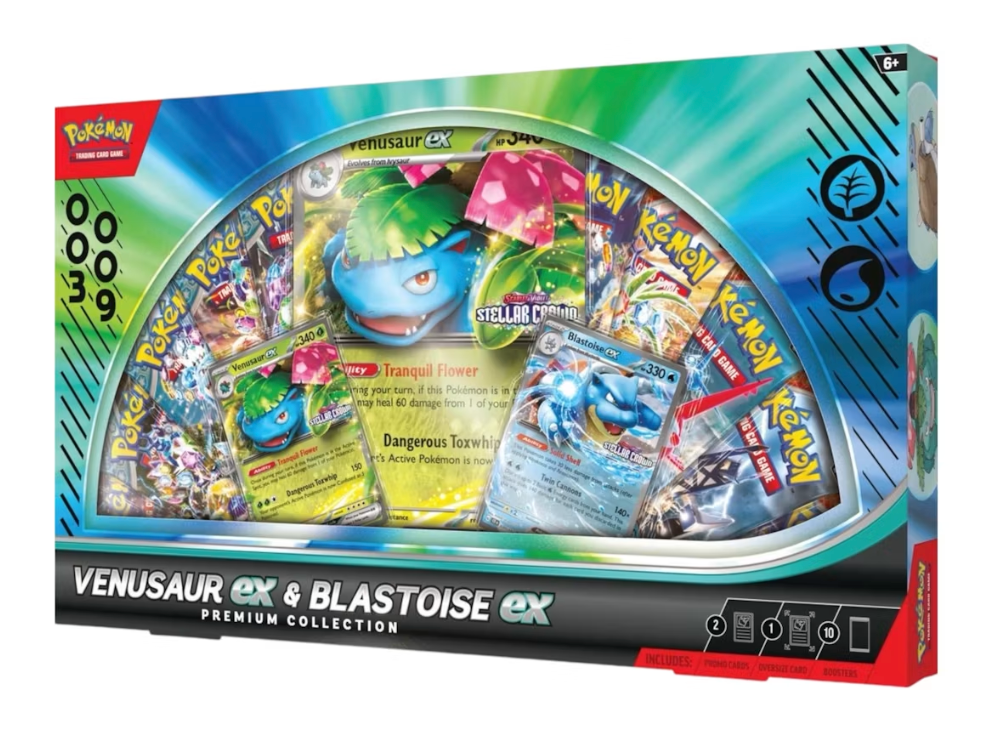 Pokémon TCG: Venusaur ex & Blastoise ex Premium Collection