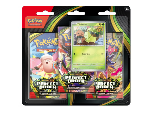 2026 Pokémon Mega Evolution Perfect Order Chikorita Blister Pack