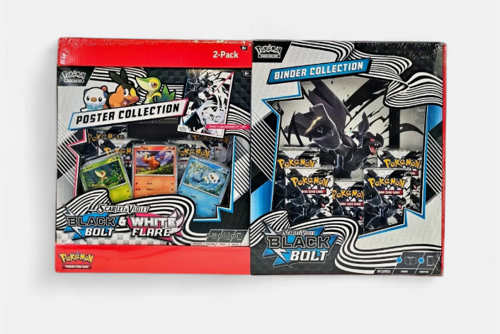 Pokémon Black Bolt & White Flare Poster Collection and Black Bolt Binder Collection Bundle