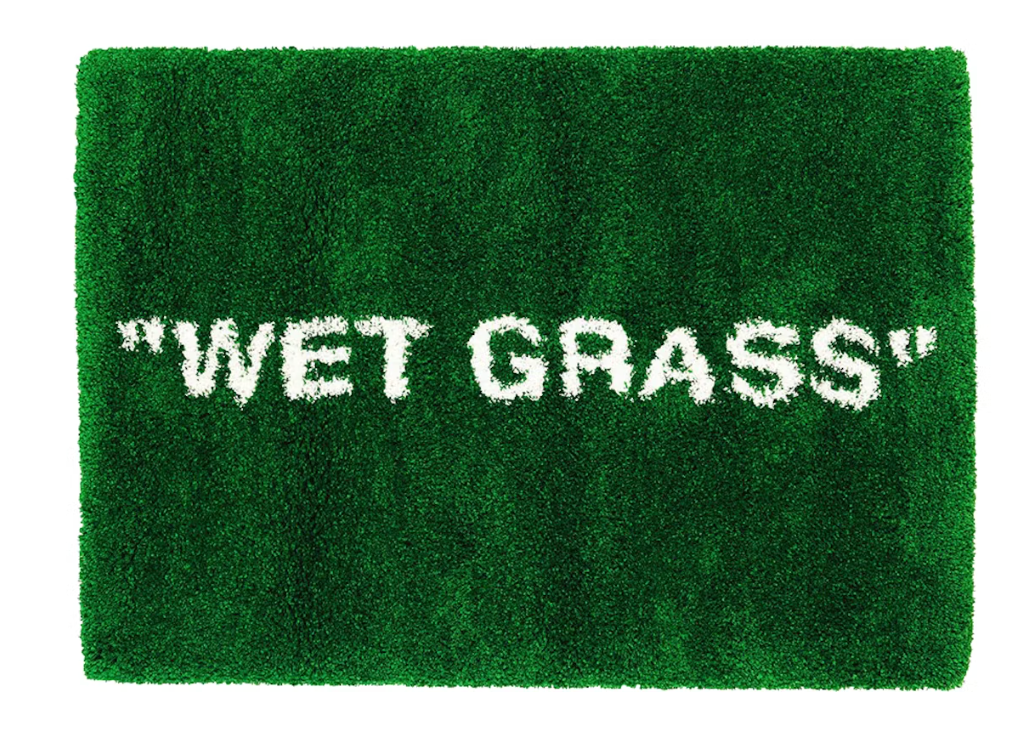 Virgil Abloh x IKEA MARKERAD "WET GRASS" Rug 195x133 CM